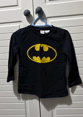 Siyah Batman Baskılı Uzun Kollu Çocuk Takımı - Görsel 4