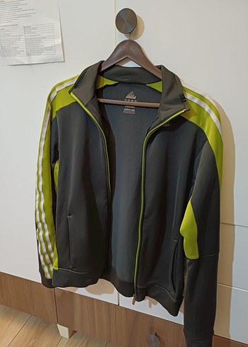Gri Fermuarlı Erkek Atletik Sweatshirt adıdas marka s beden