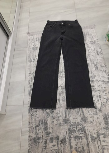 Siyah Loose Fit Kadın Kot Pantolon cok kalıtelı malı var