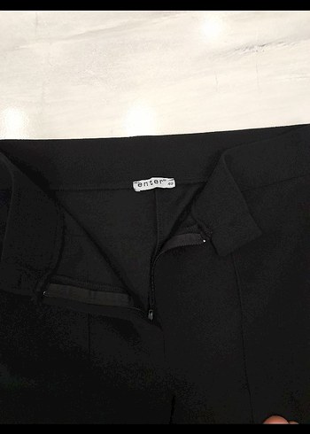 40 Beden Siyah Regular Fit Kumaş Kadın Pantolon 40 beden