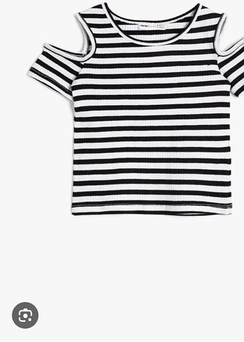 Kız Çocuk Mavi Denim Taşlı Şort omzu acık thşort - Görsel 8