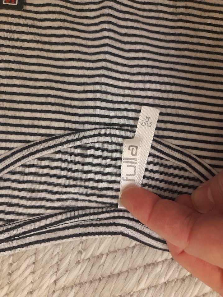 Gri Çizgili midi boyda Tişörtü, Kısa Kollu, Rahat Kesim - Görsel 3