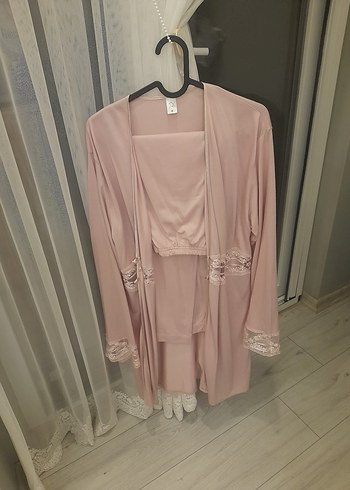 Pembe Uzun Kollu Bohem Kadın Sabahlık yenı  sıfır urun - Görsel 13