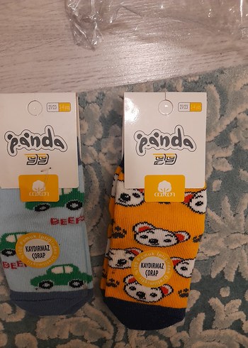 Mavi ve Gri Desenli Erkek Çorap 3 4 yaş yenı 2lı - Görsel 7