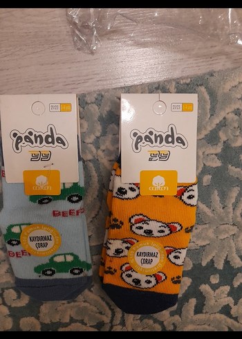 Mavi ve Gri Desenli Erkek Çorap 3 4 yaş yenı 2lı - Görsel 2