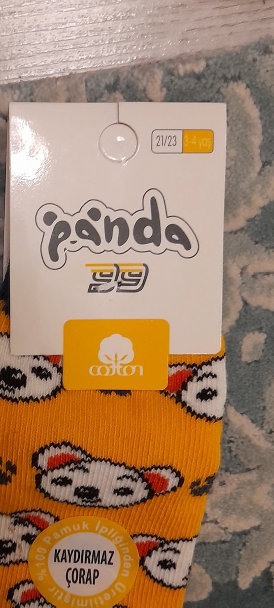 Mavi ve Gri Desenli Erkek Çorap 3 4 yaş yenı 2lı - Görsel 3