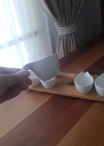 Modern Beyaz Seramik Sosluk Seti yenı sıfır ürün - Görsel 7