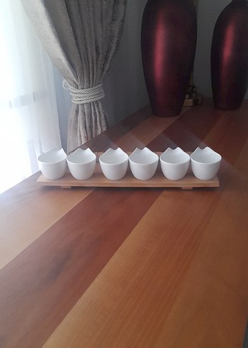 Modern Beyaz Seramik Sosluk Seti yenı sıfır ürün - Görsel 5