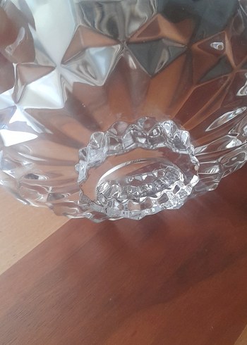 Çiçek Desenli  Cam Kase yenı kesme ayaklı sunumluk - Görsel 8