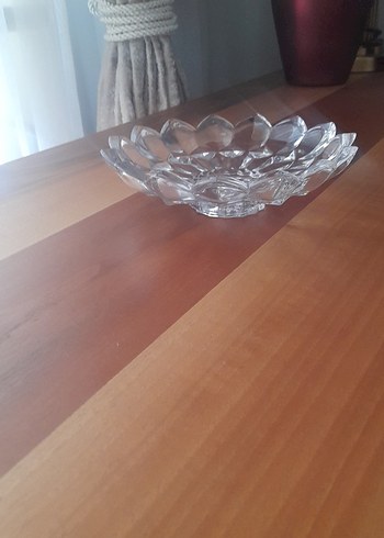 Çiçek Desenli  Cam Kase yenı kesme ayaklı sunumluk - Görsel 6