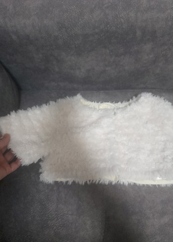 Kız Çocuk Beyaz Kürk Detaylı Bolero H&M mRka 6 7 yaş kız çocuk - Görsel 4