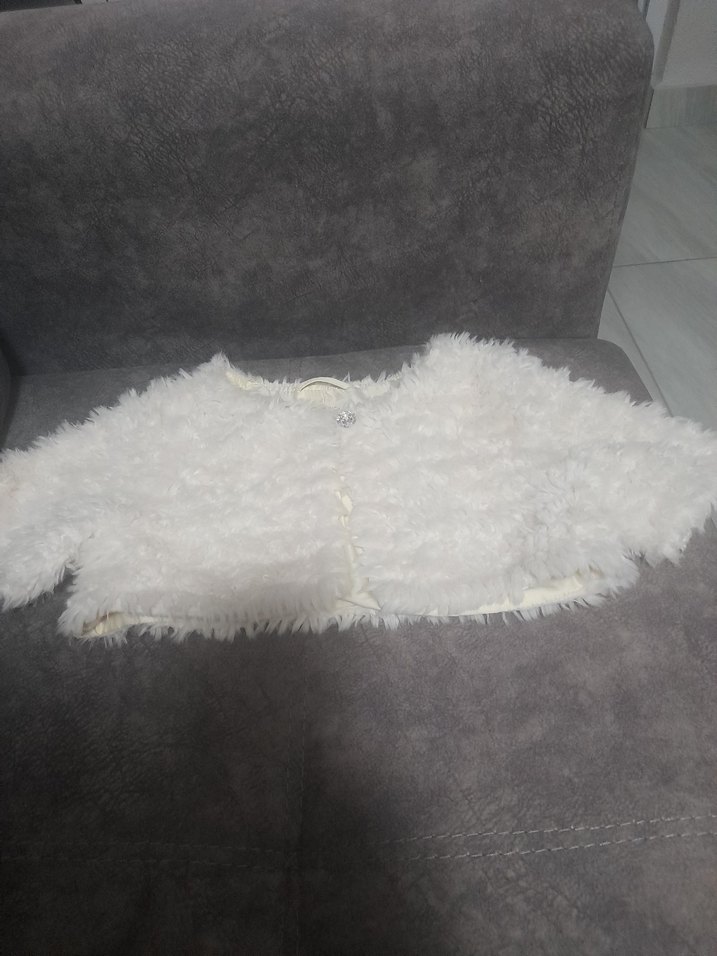 Kız Çocuk Beyaz Kürk Detaylı Bolero H&M mRka 6 7 yaş kız çocuk - Görsel 2