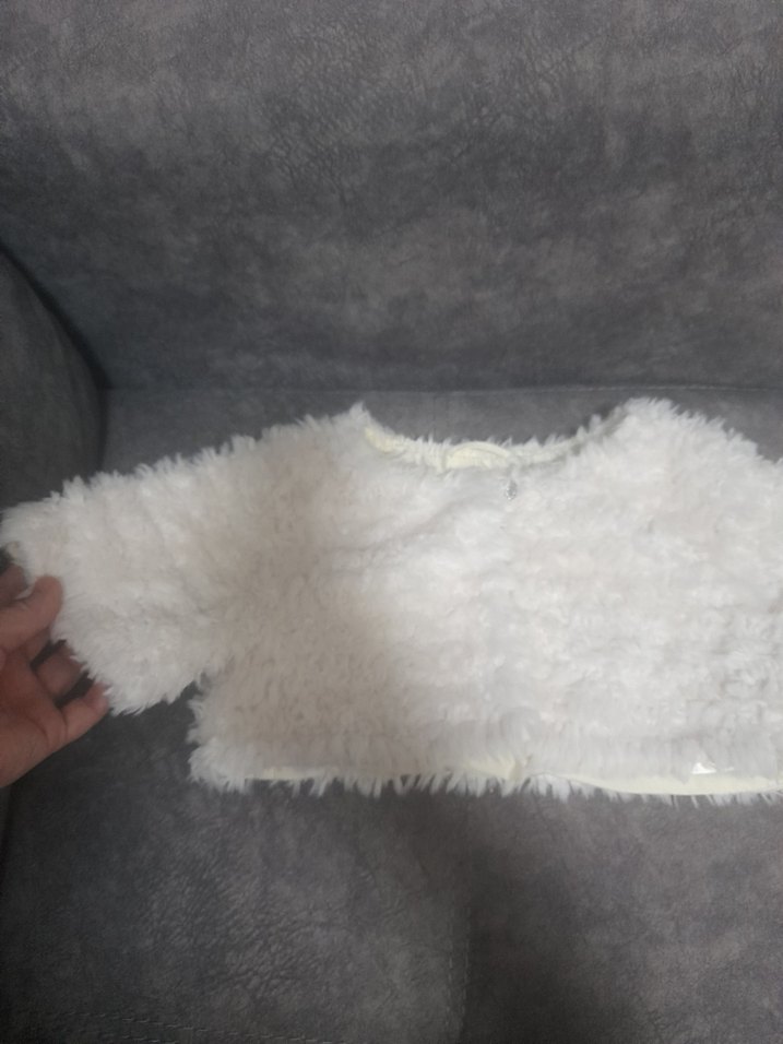 Kız Çocuk Beyaz Kürk Detaylı Bolero H&M mRka 6 7 yaş kız çocuk - Görsel 4