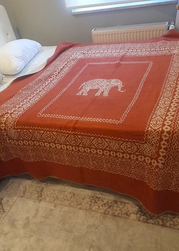 kıremit  rengı fil  fıgurlu batanıye tek kişilik yenı - Görsel 2