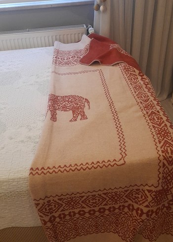 kıremit  rengı fil  fıgurlu batanıye tek kişilik yenı - Görsel 3