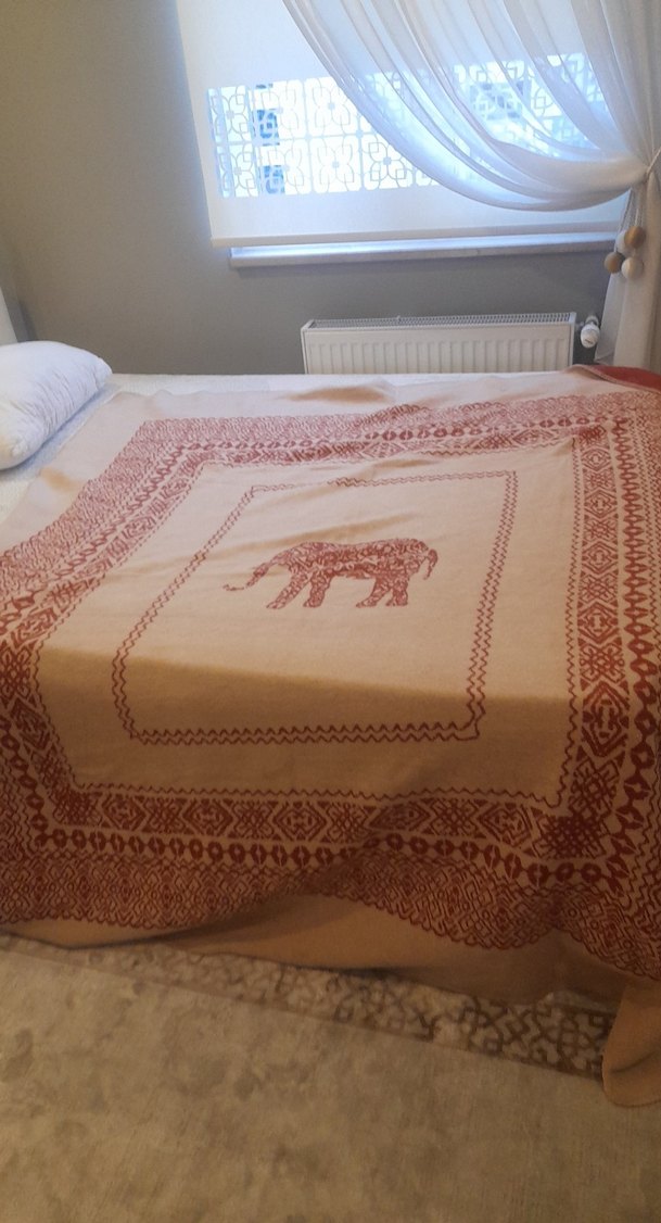 kıremit  rengı fil  fıgurlu batanıye tek kişilik yenı - Görsel 4