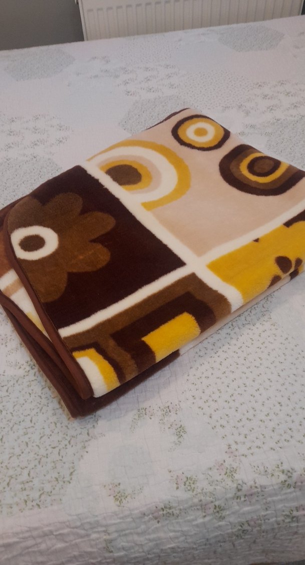 Kahverengi Çocuk Battaniyesi bebek için az kulandım - Görsel 3