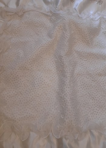 bebek  batanıyesı  pırıltılı lüks saten nakış işlemelı - Görsel 3