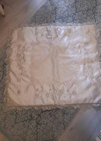 bebek  batanıyesı  pırıltılı lüks saten nakış işlemelı - Görsel 2