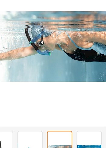 Decathlon Nabaiji Erkek Mini Turkuaz   Şnorkel - Görsel 3