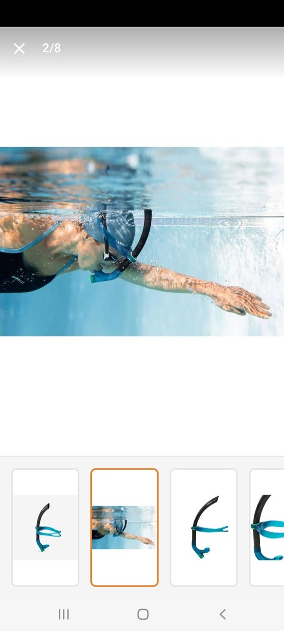 Decathlon Nabaiji Erkek Mini Turkuaz   Şnorkel - Görsel 2