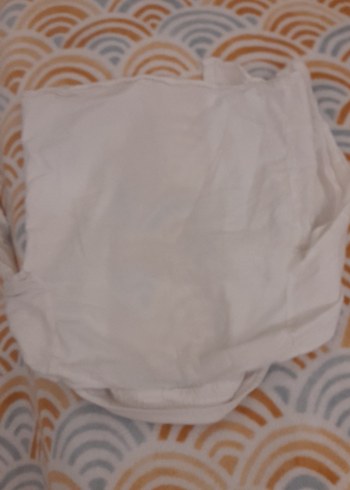 Nakışlı Beyaz Keten Kadın Gömlek cok şık - Görsel 7