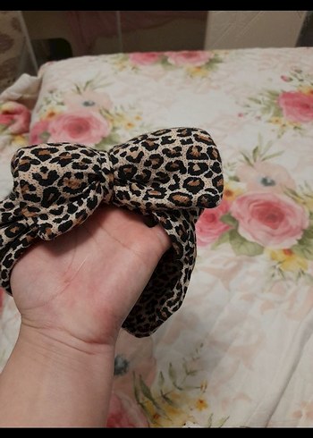 Bebek Kız Beyaz Leopar Desenli  bere coklu urunler - Görsel 3