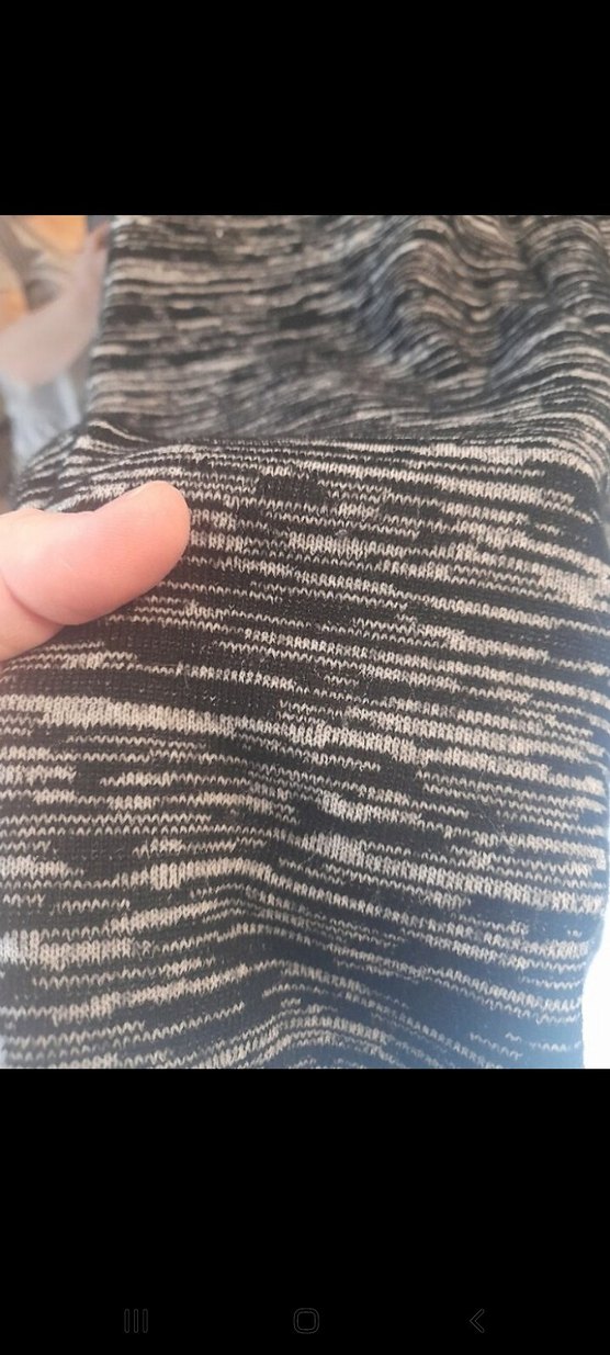 Gri Desenli Uzun Kollu Triko Elbise çok şık 36 38 beden - Görsel 3