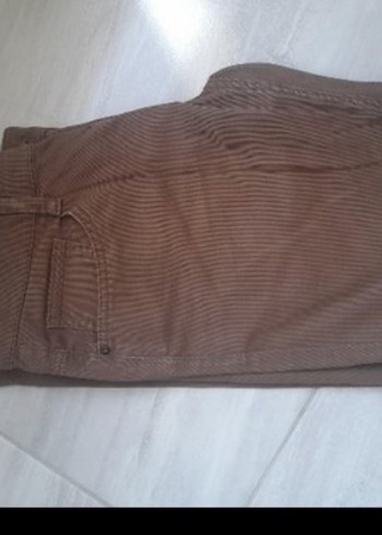 Kadın Kahverengi Süet Kumaş Pantolon 31 32 beden - Görsel 5