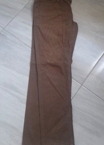 Kadın Kahverengi Süet Kumaş Pantolon 31 32 beden - Görsel 6