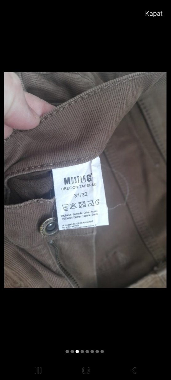 Kadın Kahverengi Süet Kumaş Pantolon 31 32 beden - Görsel 4