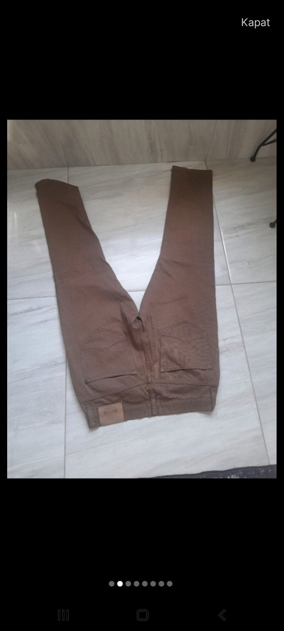 Kadın Kahverengi Süet Kumaş Pantolon 31 32 beden - Görsel 3