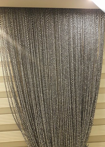 sıyah burgu model kalın ip perde - Görsel 5