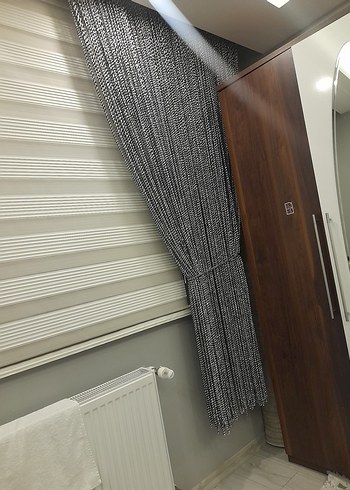 sıyah burgu model kalın ip perde - Görsel 3