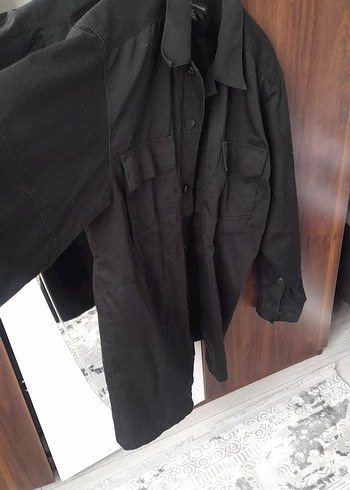 Siyah Regular Fit Keten Erkek CeketL beden - Görsel 12