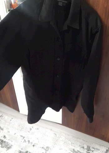 Siyah Regular Fit Keten Erkek CeketL beden - Görsel 4