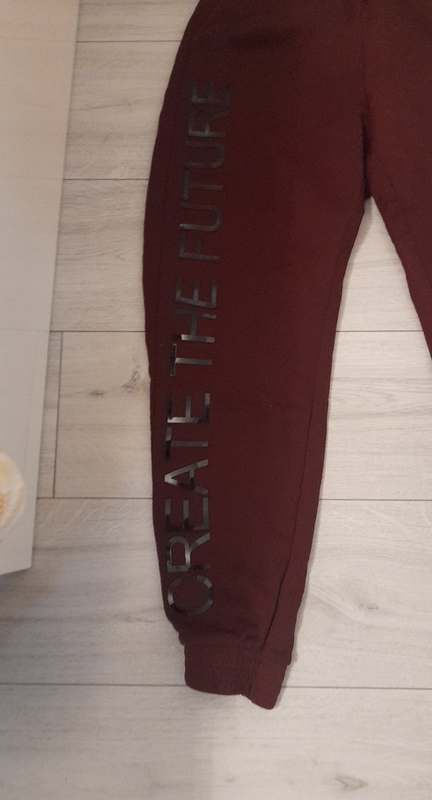 Bordo Kadın Rahat Kesim Eşofman Altı 38 beden - Görsel 2