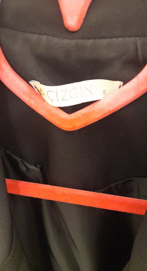 Düğmeli Siyah Midi Kadın Blazer Ceket - Görsel 4