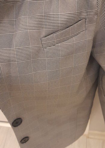 Gri Düğmeli Kadın Blazer Ceket36 beden - Görsel 3