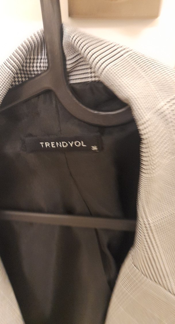 Gri Düğmeli Kadın Blazer Ceket36 beden - Görsel 4