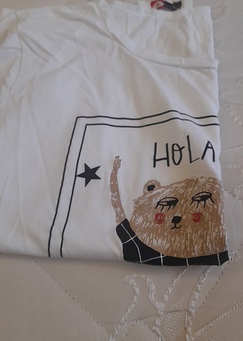 Baskılı Beyaz Tişört m beden - Görsel 5