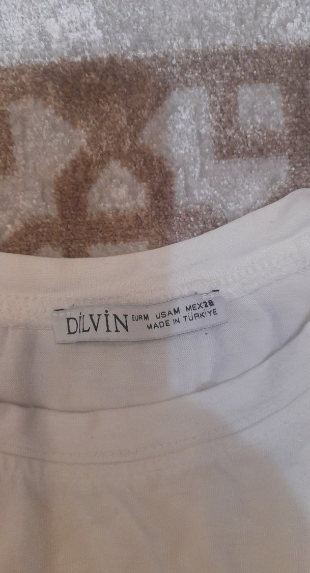 Baskılı Beyaz Tişört m beden - Görsel 4