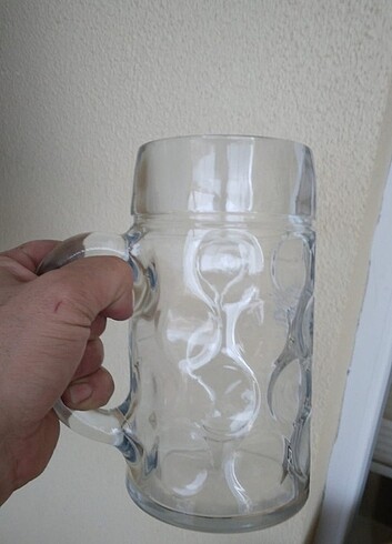  su bardagı Büyük boy kulplu 1 litrelik su bardağı 1 adet