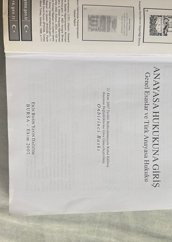 Anayasa Hukukuna Giriş Kitabı 11.basım - Görsel 2