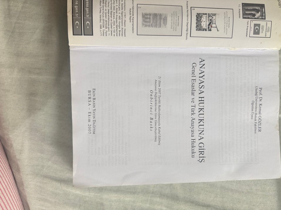 Anayasa Hukukuna Giriş Kitabı 11.basım - Görsel 2