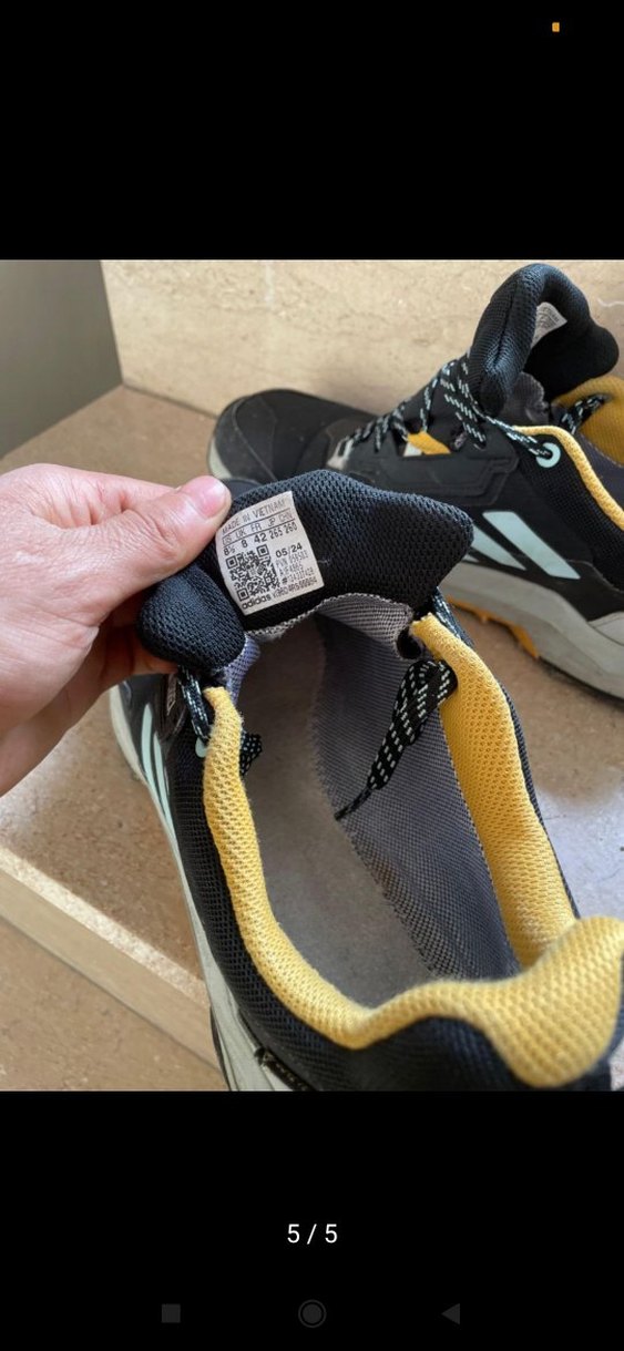 Erkek Siyah Sarı Terrex Outdoor Spor Ayakkabı - Görsel 5