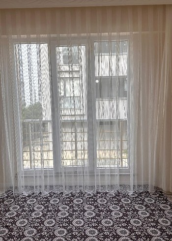 Nakışlı Beyaz Bohem Perde - Görsel 3