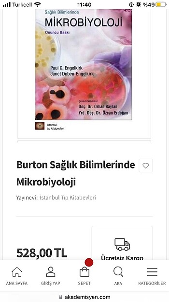  Burton sağlık bilimlerinde Mikrobiyoloji