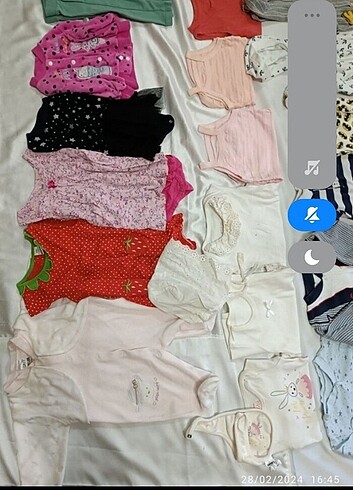 3 Ay Beden çeşitli Renk Toplu bebek kiyafetleri