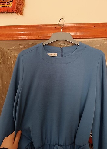 xl Beden mavi Renk Çok güzel ve şık elbise 